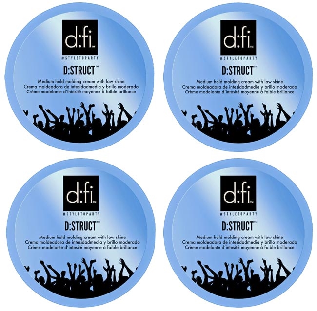 dfi dstruct Medium Hold Molding Cream 75g - 4 stk